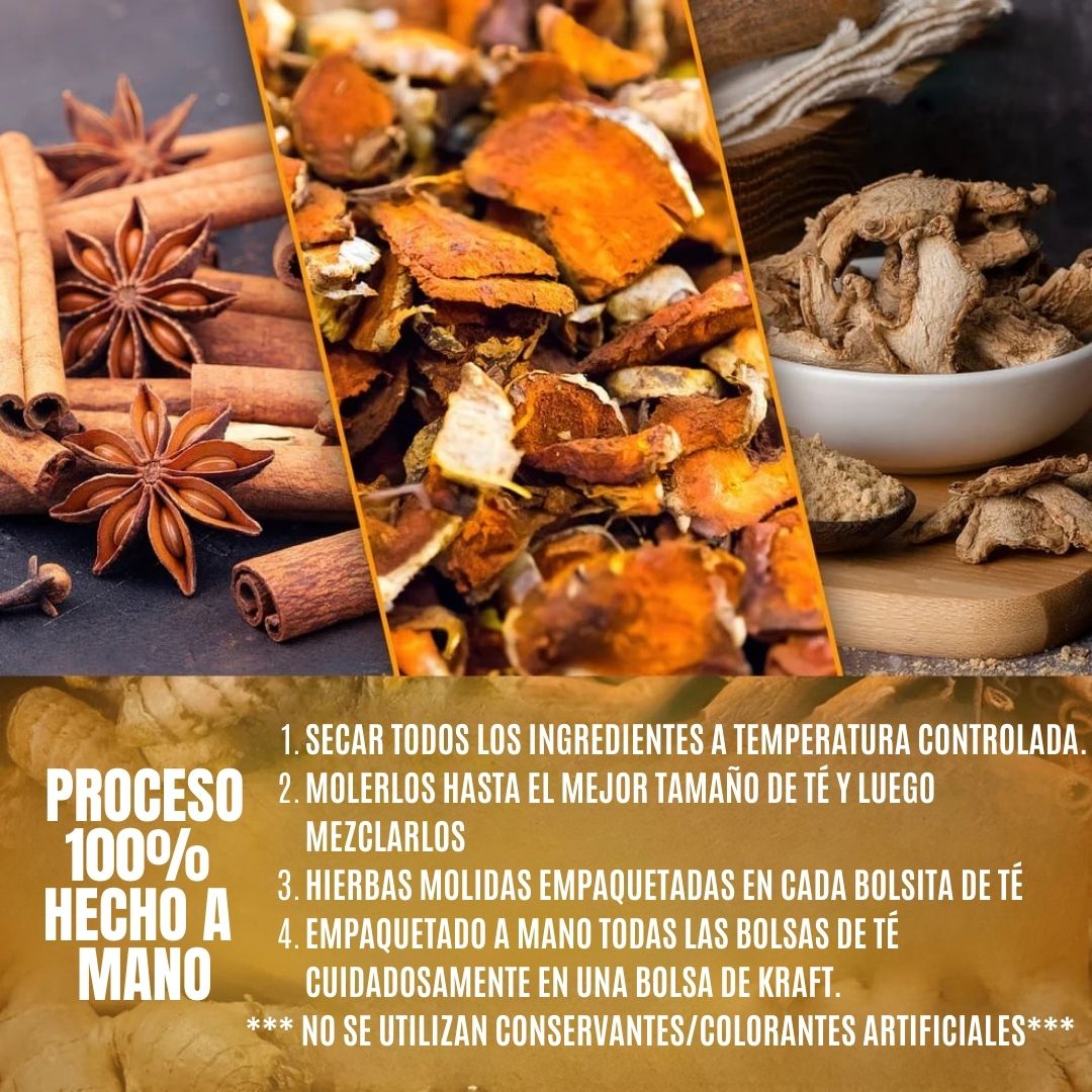 TÉ DE CÚRCUMA, JENGIBRE Y CANELA® + EBOOK LIMPIEZA HÍGADO GRASO