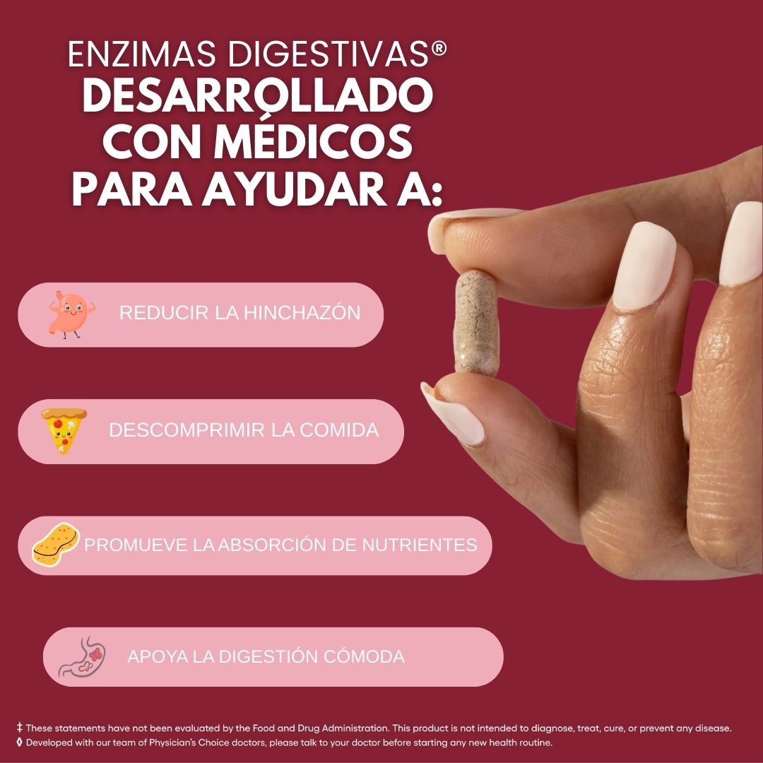 ENZIMAS DIGESTIVAS® PHYSICIANS CHOICE - 60 CÁPSULAS