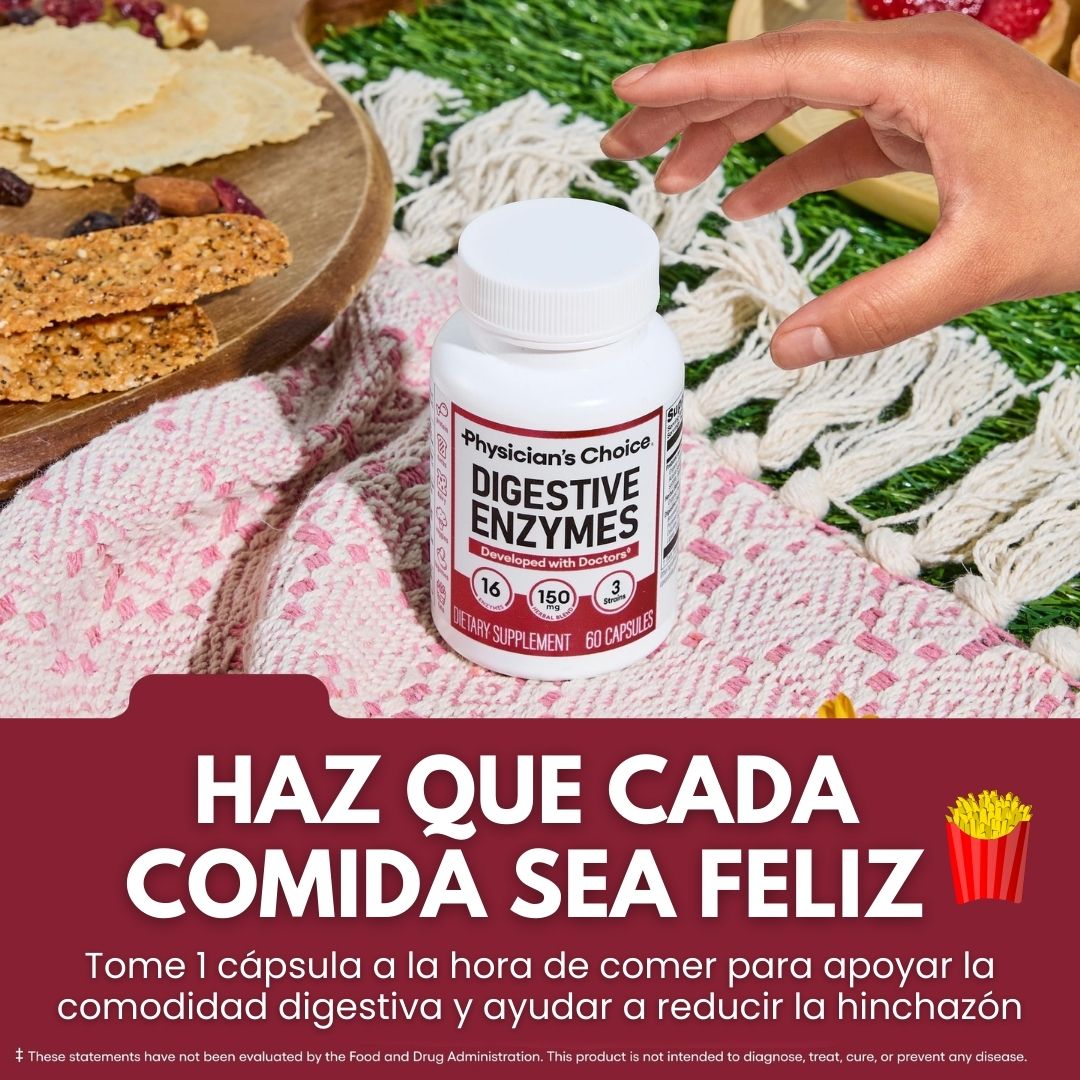 ENZIMAS DIGESTIVAS® PHYSICIANS CHOICE - 60 CÁPSULAS
