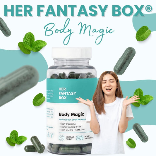 BODY MAGIC - HER FANTASY BOX® - 3O CÁPSULAS DE CLOROFILA