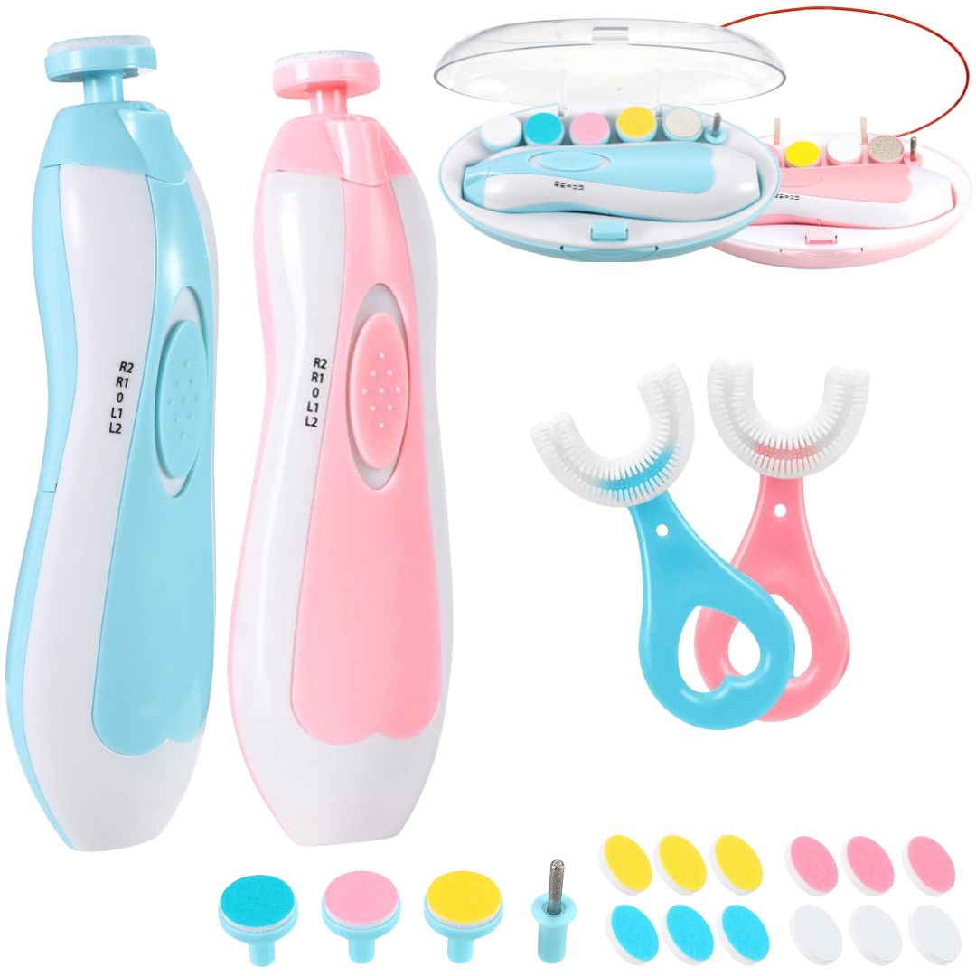 CORTA UÑAS ELÉCTRICO® DE BEBÉ + OBSEQUIO CEPILLO SILICONA BEBÉ