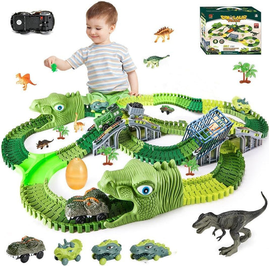 Pista De Carros Con Juguetes Dino 237pc
