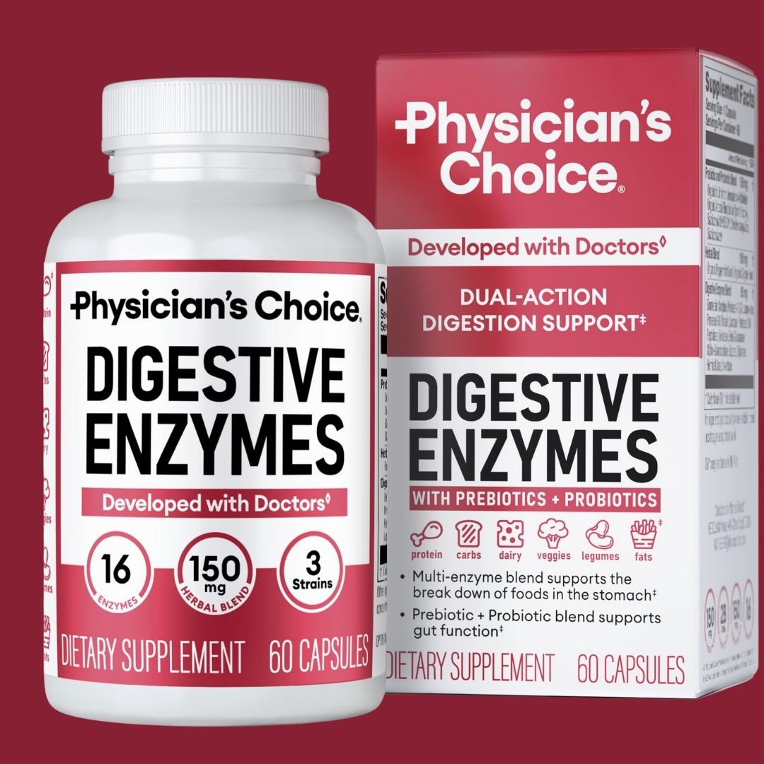 ENZIMAS DIGESTIVAS® PHYSICIANS CHOICE - 60 CÁPSULAS