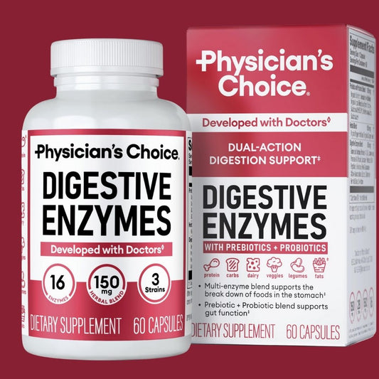 ENZIMAS DIGESTIVAS® PHYSICIANS CHOICE - 60 CÁPSULAS