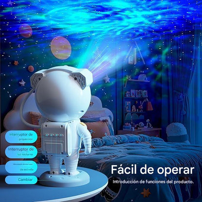 Astronauta Proyector Galaxia Con Parlante Bluetooth®