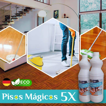 Pisos Mágicos 5X™ ¡DESMANCHA, DESENGRASA! Pak x2 - FORMULA ALEMANA🇩🇪