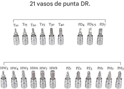 Caja De Herramientas Para Autos 46 Pc