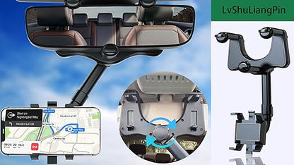 SOPORTE CELULAR CARRO ESPEJO RETROVISOR
