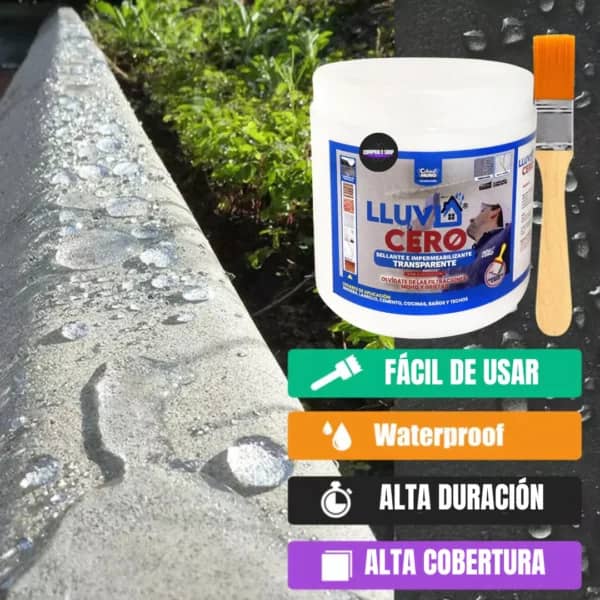 Lluvia Cero® - Sellador Impermeabilizante 2x1 500ml