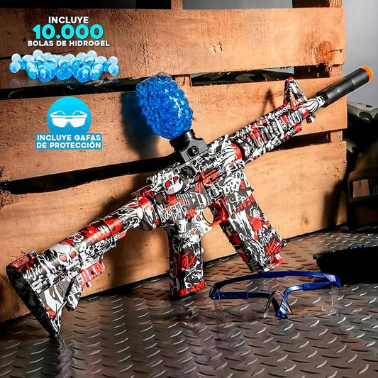 PISTOLA DE HIDROGEL®. ANSTOY ELECTRICO DE BOLAS DE GEL AEG AKM-47