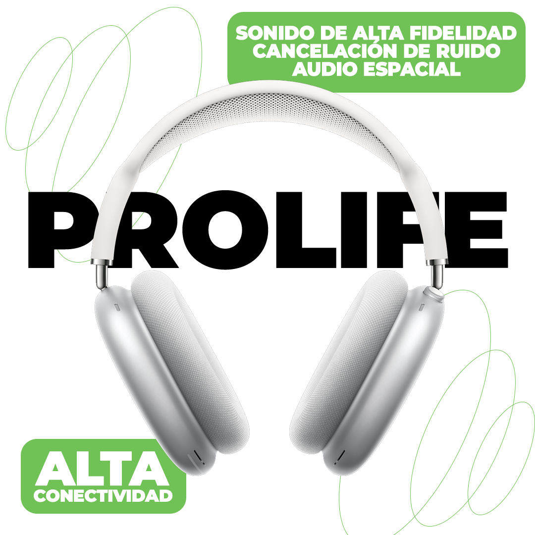 AUDIFONOS PROLIFE + RELOJ INTELIGENTE TITANIUM + 1 PULSO DE OBSEQUIO