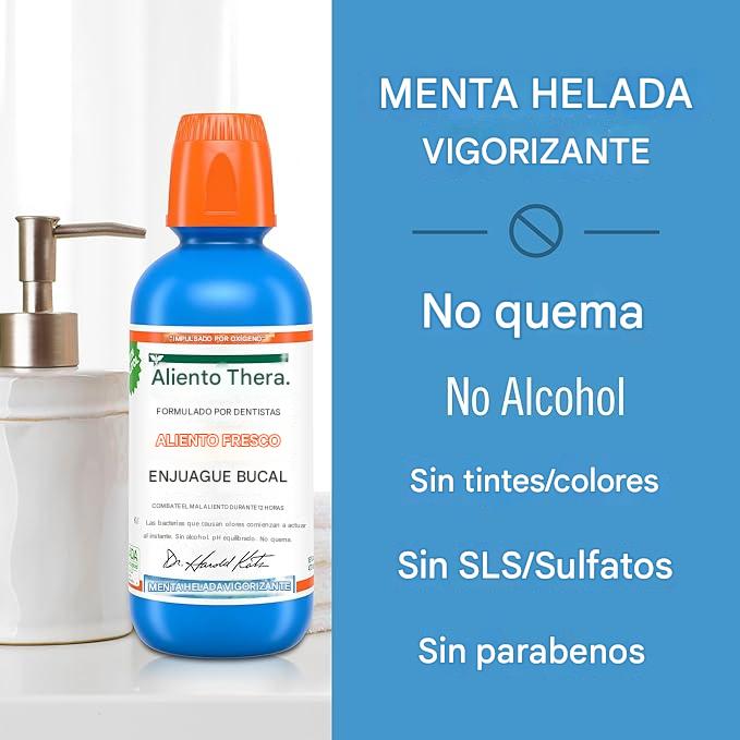 THERA BREATH - Enjuague Oral, Vigorizante Sabor A Menta Helada