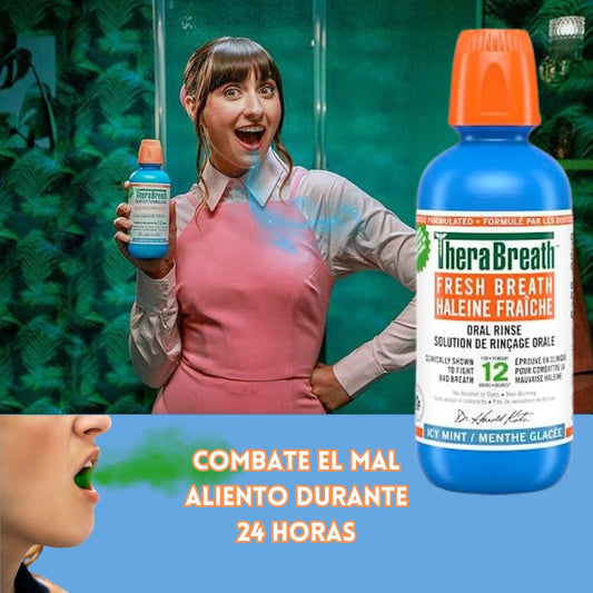 THERA BREATH - Enjuague Oral, Vigorizante Sabor A Menta Helada