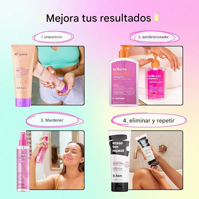 B.TAN® Gel Autobronceador | Brilla Por ti Misma - Mejor Gel Autobronceador