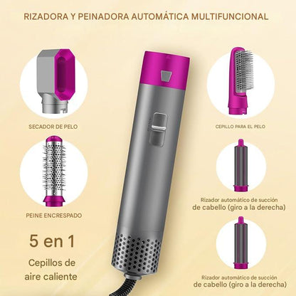 CEPILLO SECADOR Y RIZADOR 5 En 1®
